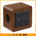Stereo Bluetooth Wooden Speaker Box , 3W+3W with Alarm Clock